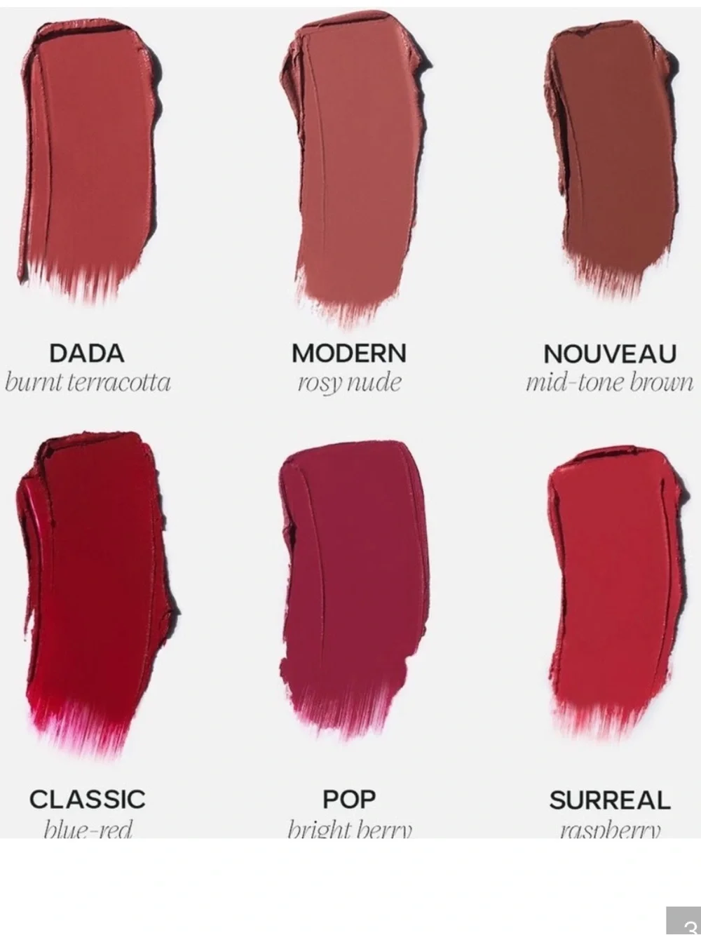Saie Lip Blur Matte-Blurrring Lipstick in color Dada